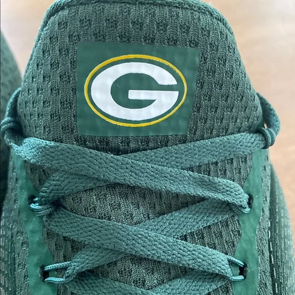 Rare Green Bay Packers Nike Free Green and Yellow Men's Shoes - Picture 5 of 10